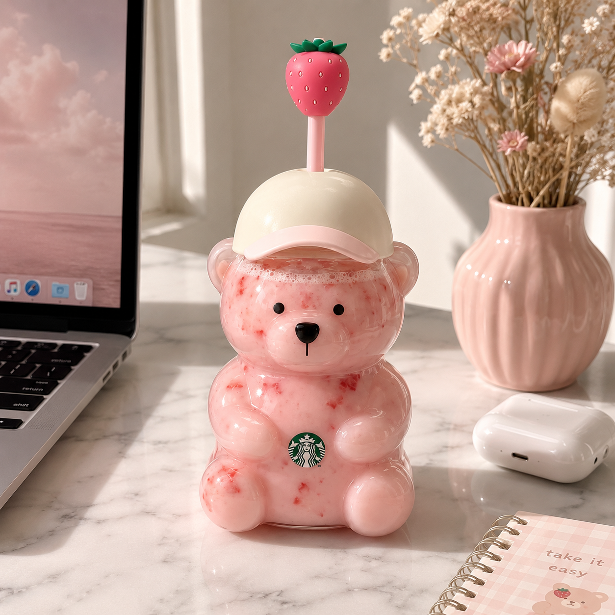 Pink Bearista Cup